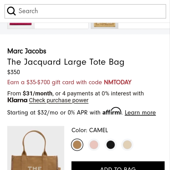 New!!! Marc Jacobs Large Zebra Print Tote with Red Accents. Firm Price. - Picture 9 of 9